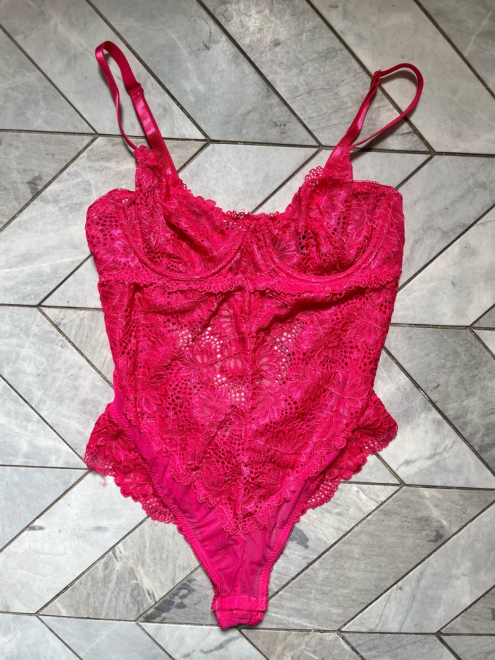 Vintage Oh La La Paris! Hot Pink Teddy Size Small